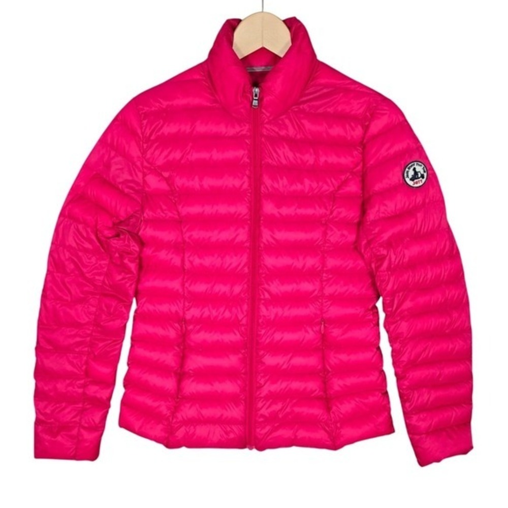 JOTT Women's Just Over The Top Pink Down Packable Puffer Jacket Small